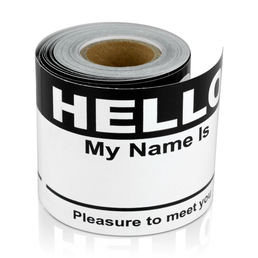 4 x 2.31 inch | Name Tags: Hello My Name is Stickers