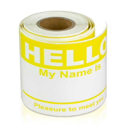 4 x 2.31 inch | Name Tags: Hello My Name is Stickers