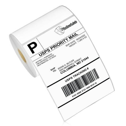 4 x 6 inch | Blank Direct Thermal Labels (Removable Adhesive / 1 inch Core)
