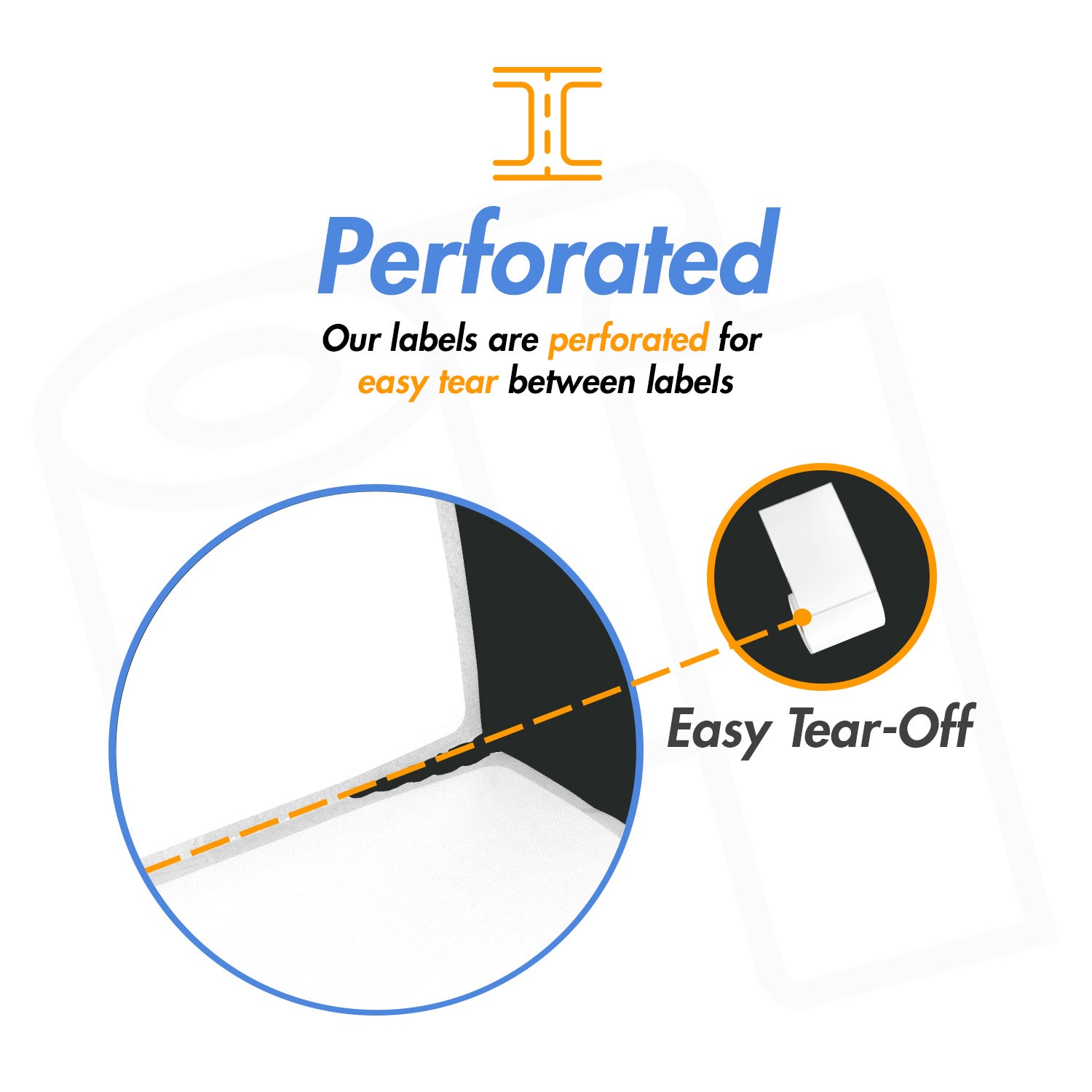 3 x 3 inch | Blank Direct Thermal Labels (3 inch Core